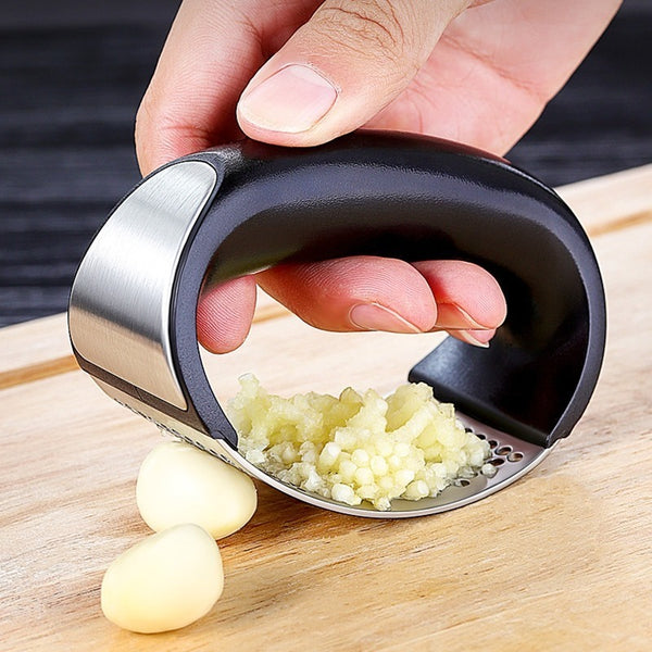 Stainless Steel Manual Garlic Press & Mincer